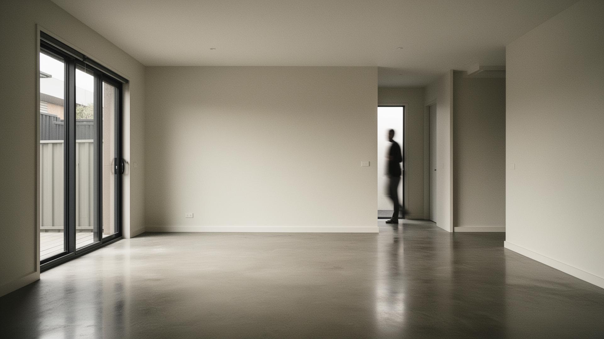 Empty Melbourne living room after Urban Junk Removal cleared the space